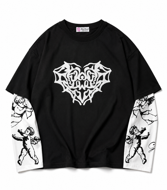 Full sleeve printed T-shirt