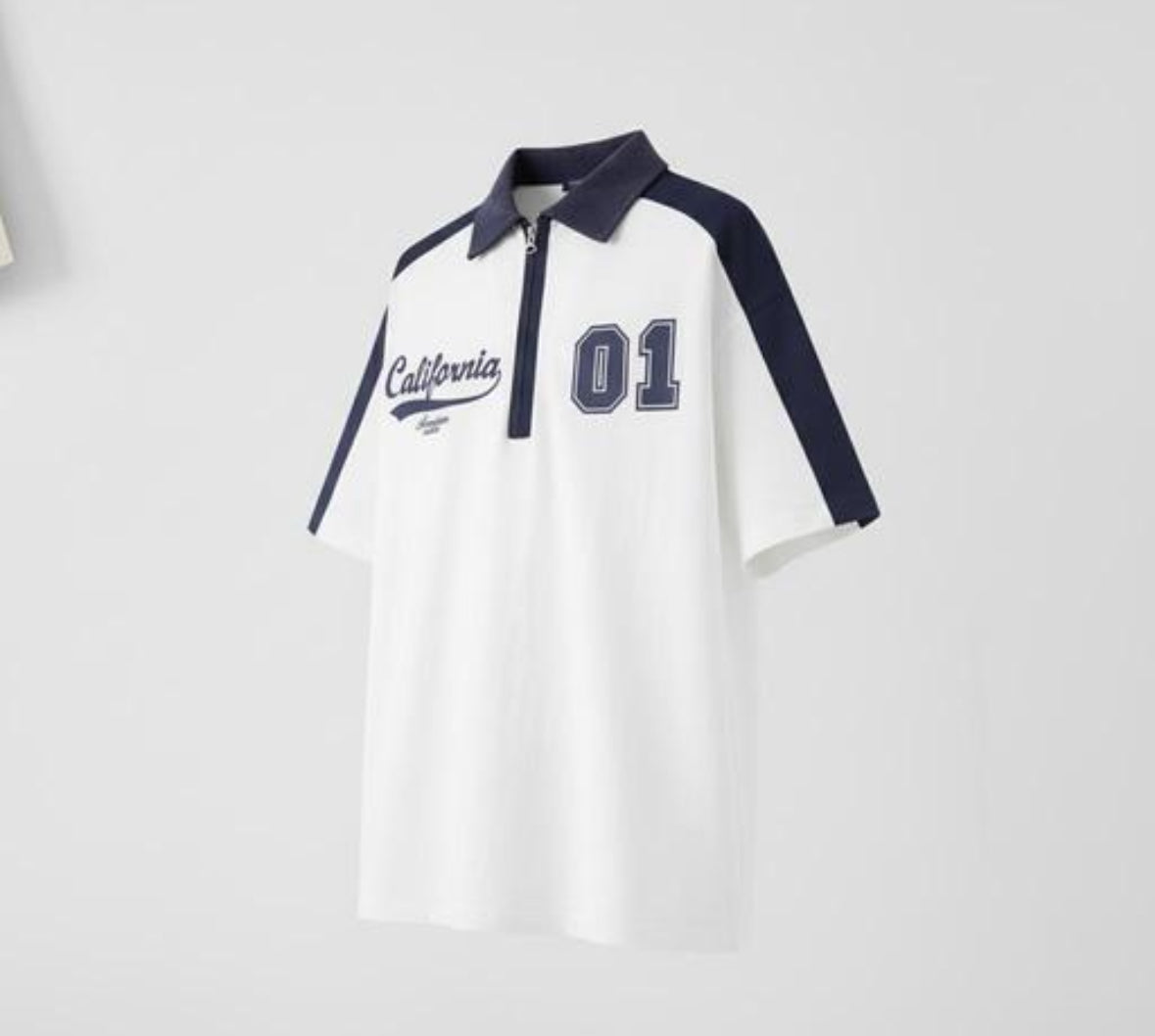 Trending polo collar oversize T-shirt
